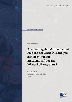 Titelbild der Bachelorarbeit von Luis Teichmann zum Thema nwendung der Methoden und Modelle der Zeitreihenanalyse auf die stündliche Einsatznachfrage im Kölner Rettungsdienst