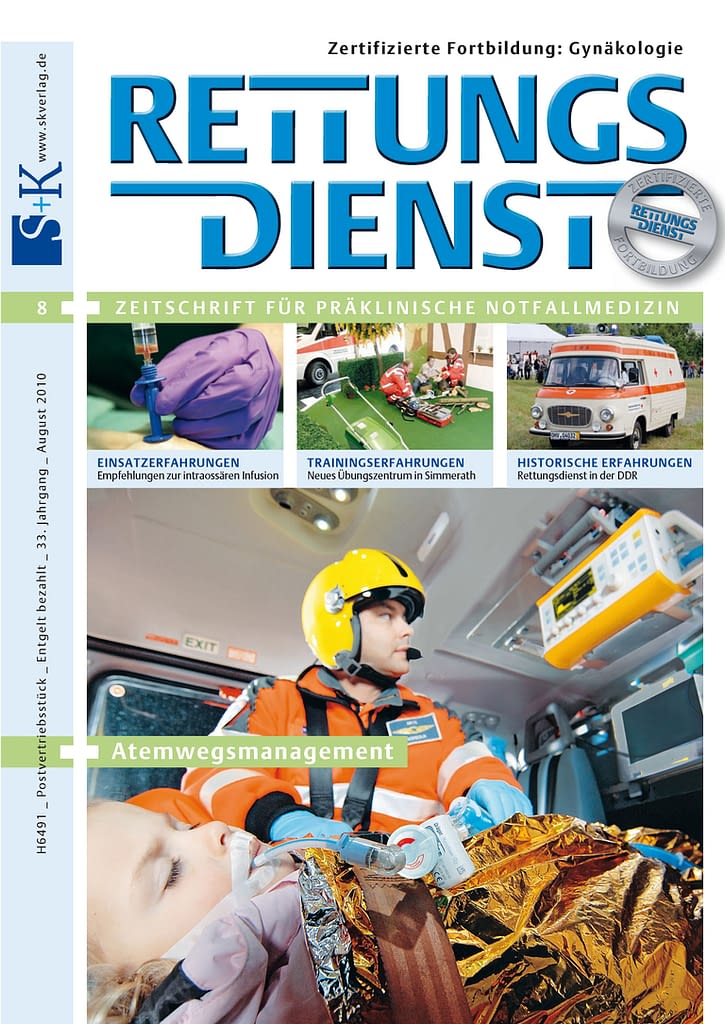 RETTUNGSDIENST 08/2010 (e-Journal) - RETTUNGSDIENST SHOP